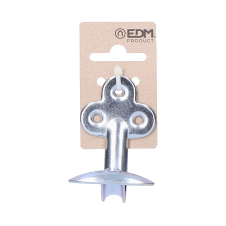 Cabide de ferro simples zinco 7 x 7cm