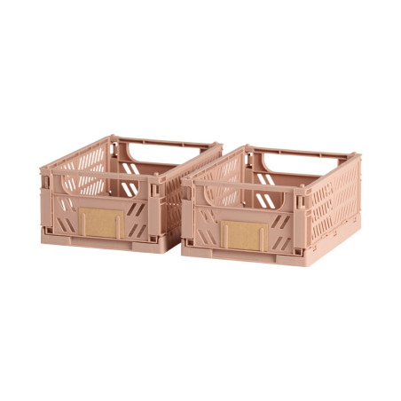 Caixa de armazenamento dobrável 25x16,5x10cm kit 2 peças