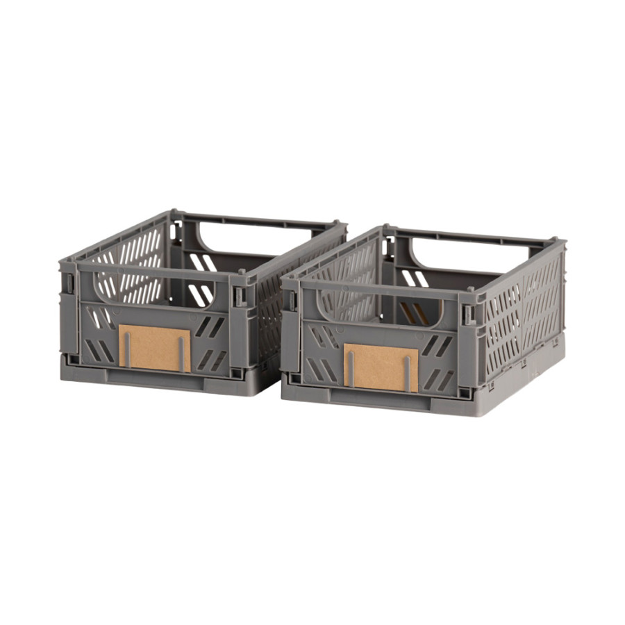 Caixa de armazenamento dobrável 25x16,5x10cm kit 2 peças