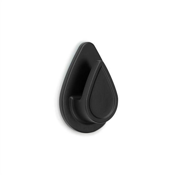 Cabide resistente à água "gota" preto mate 2193-3 inofix