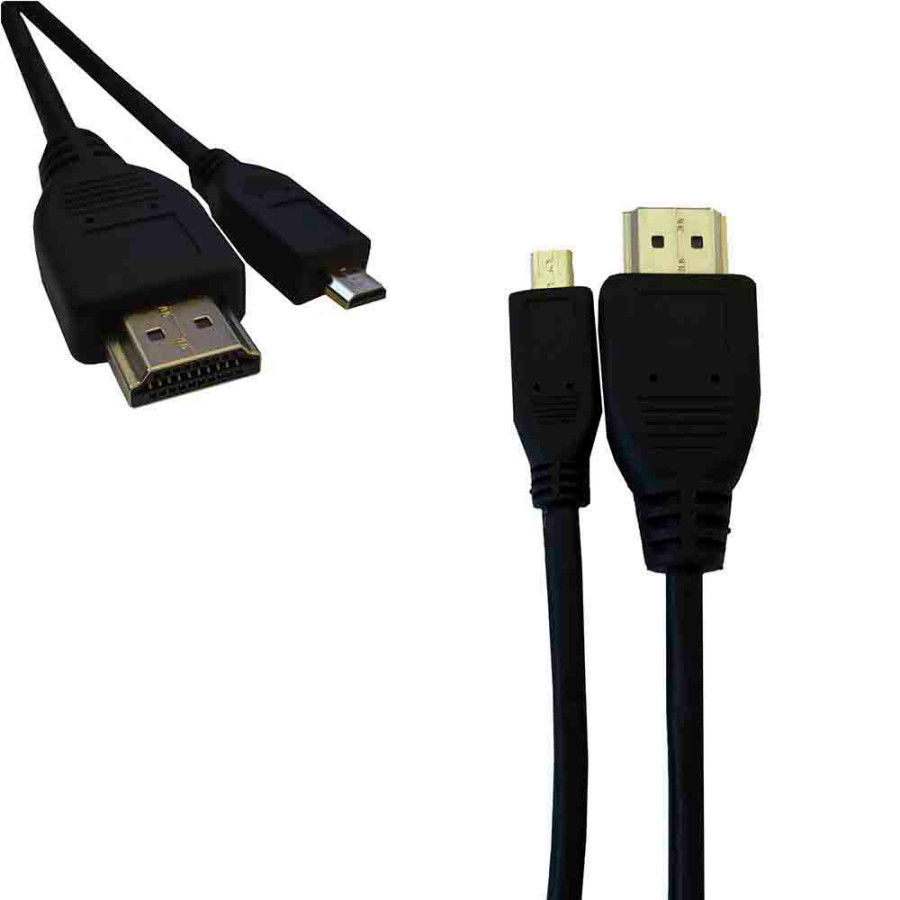 Conexão hdmi a micro hdmi alta velocidade 1.4 macho macho 1m