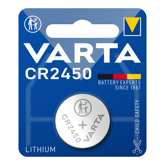 Pilha varta lithium cr2450 3v (blíster 1 unid.) ø24,5x5,0mm