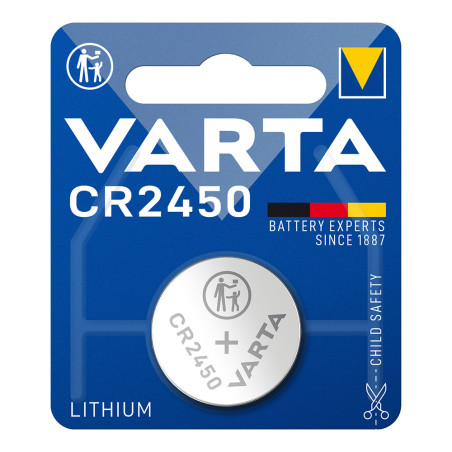 Pilha varta lithium cr2450 3v (blíster 1 unid.) ø24,5x5,0mm