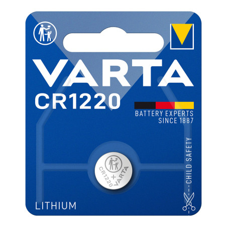 Pilha varta lithium cr1220 3v (blíster 1 unid.) ø12,5x2,0mm