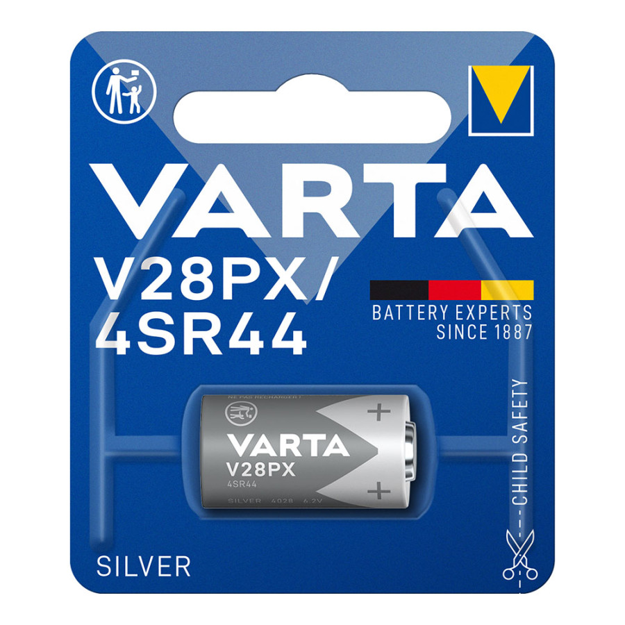 Pilha varta silver v28px / 4sr44 6.2v (blíster 1 unid.) ø13x25,2mm