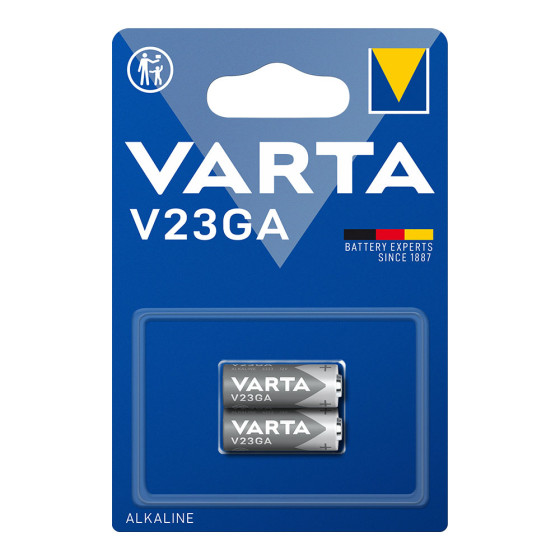 Pilha alcalina varta v23ga 12v (blíster 2 unid.) ø10,3x28,5mm