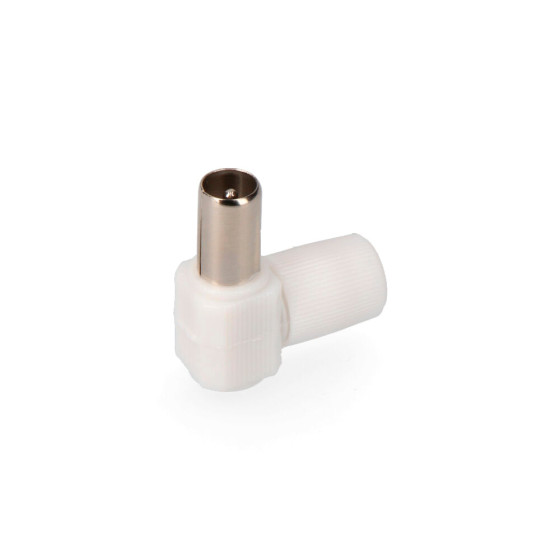 Ficha tv macho curva 9,5mm edm embalada