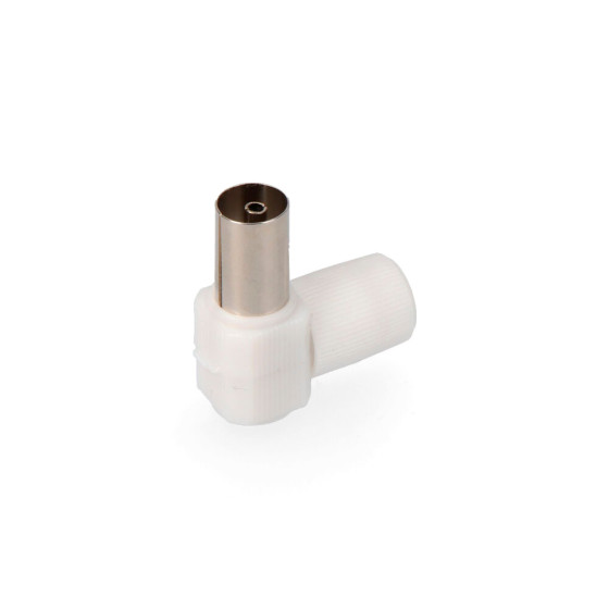 Ficha tv femea curva 9,5mm edm embalada