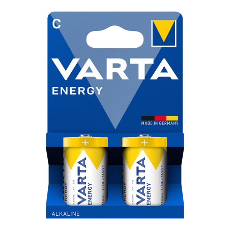 Pilha alcalina energy c, 1,5 v, (blister 2 unidades)