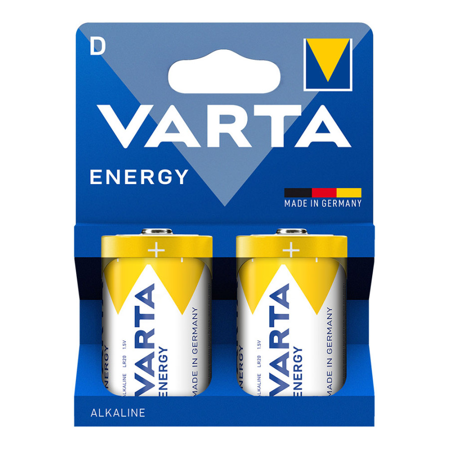 Pilha alcalina energy d, 1,5 v, (blister 2 unidades)