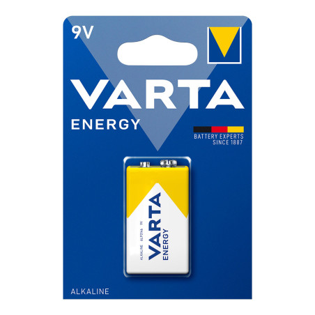 Pilha alcalina energy 9 v, (blister 1 unid.)