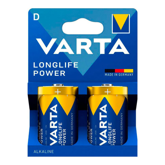 Bateria varta longlife power d - lr20 (blister cartão 2 unid.) ø34,2 x 61,5 mm