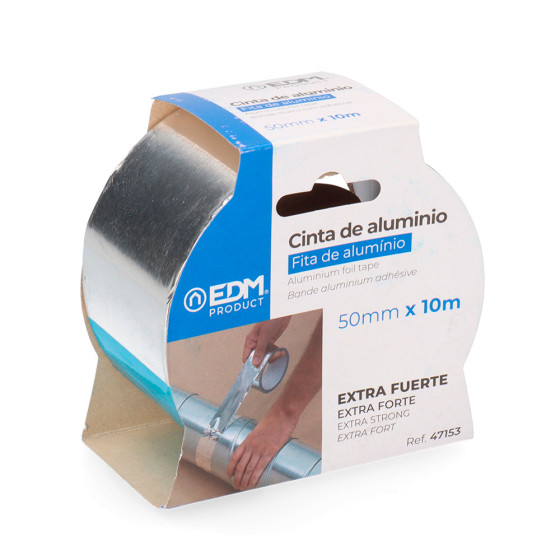 Fita adesiva multiuso de aluminio 150 mm x 10 m