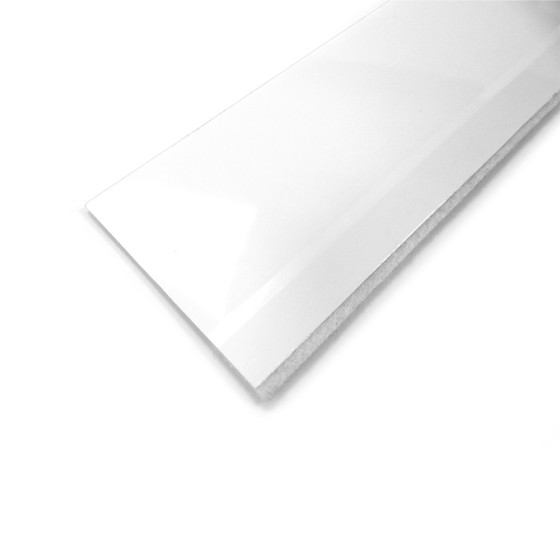 Regua veda porta pvc flexivel branco 1 m