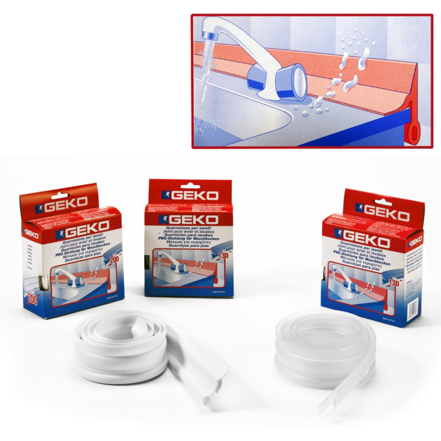 Perfil pvc para lavatorio branco 130 cm