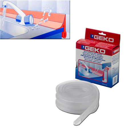 Perfil pvc para lavatorio transparente 130 cm