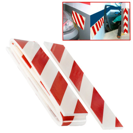 Painel protector adesiva anti choques 100 x 13,7 cm, 2 uds