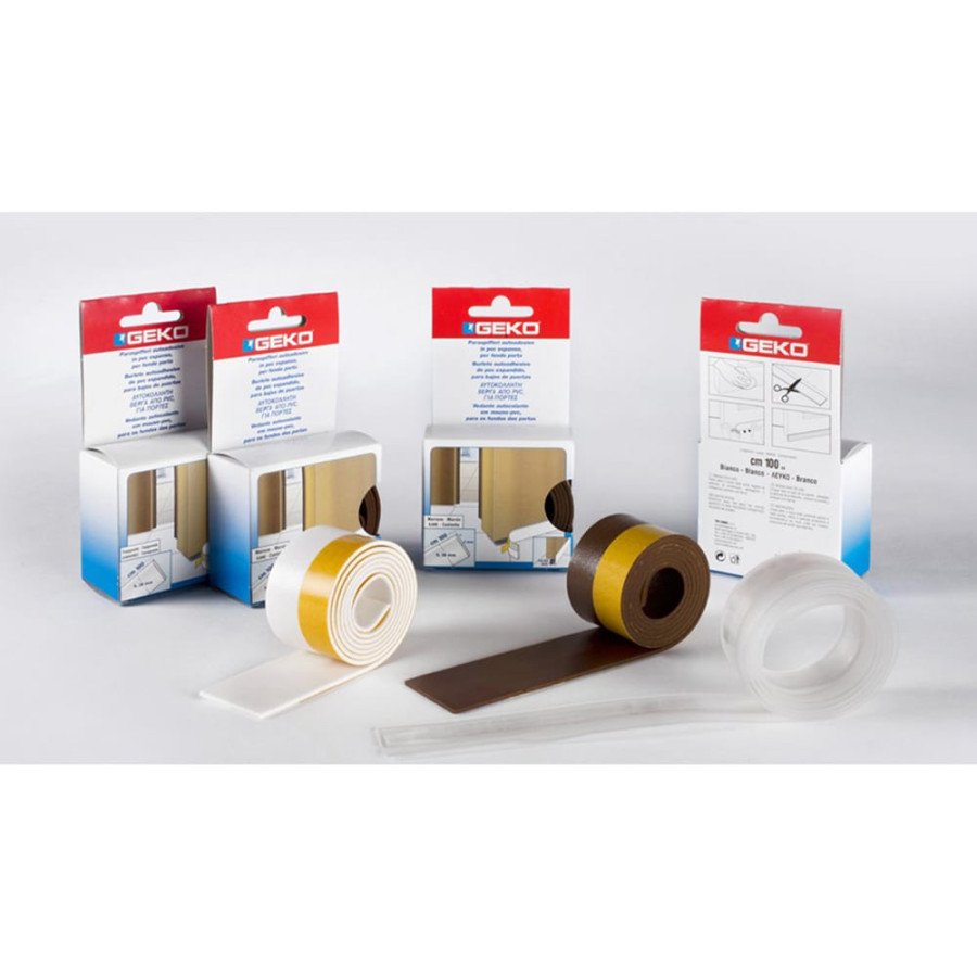 Adesivo para debaixo da porta em pvc expandido 38 mm x 100 cm castanho