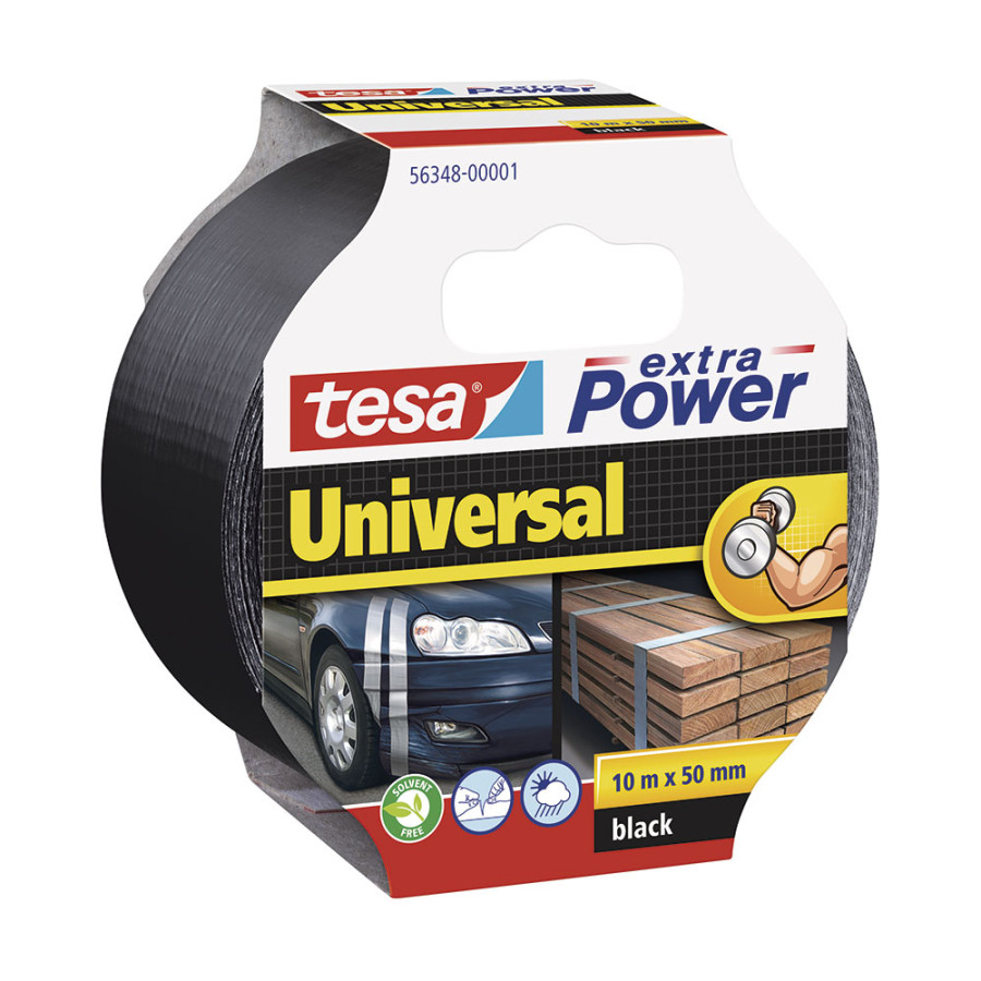 Fita americana extra power universal preto 50 mm x 10 m