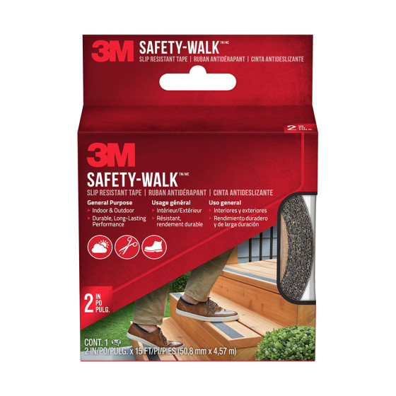 Fita antiderrapante exterior preto 50 mm x 4,5 m
