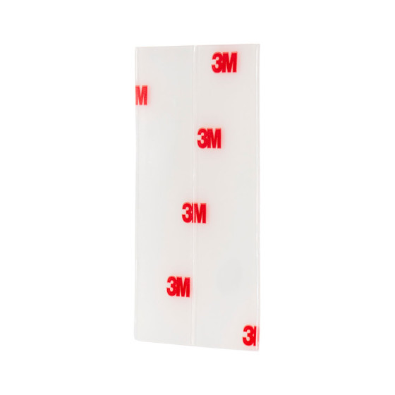 Tira adesiva dupla face transparente, max 4 kg, 25mmx76mm, 8 uds