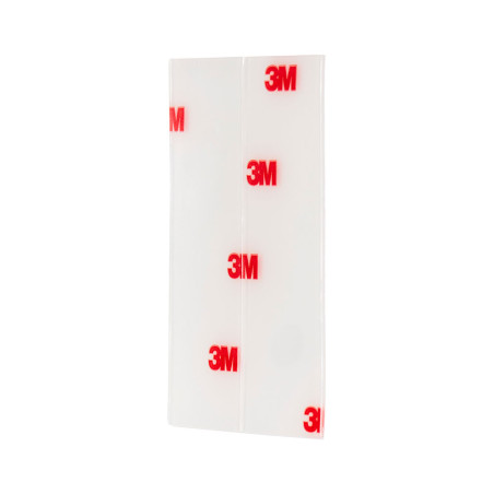 Tira adesiva dupla face transparente, max 4 kg, 25mmx76mm, 8 uds