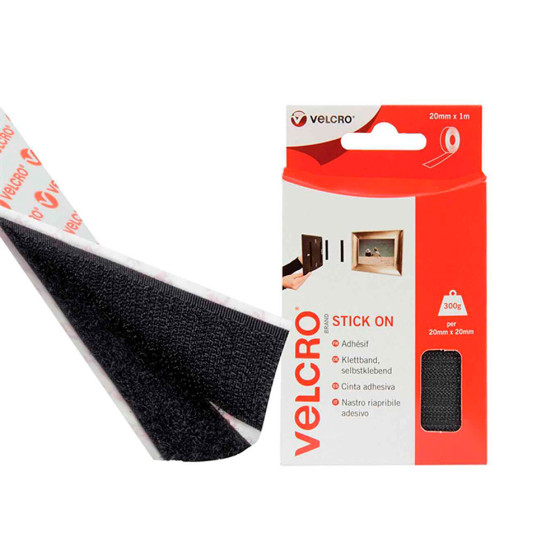 Fita adesiva uso geral preta 20 mm x 1 m