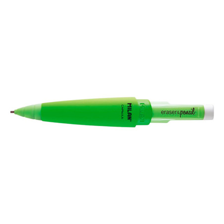 Blíster com lapiseira capsule fluo + 2 borrachas milan cores / modelos diversos