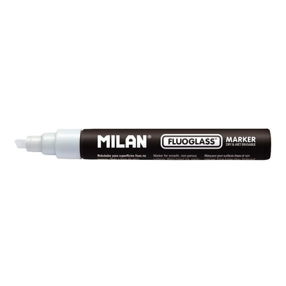 Blíster com marcador branco fluoglass 2-4mm milan