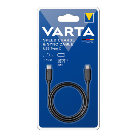 Cabo carregador varta usb tipo c