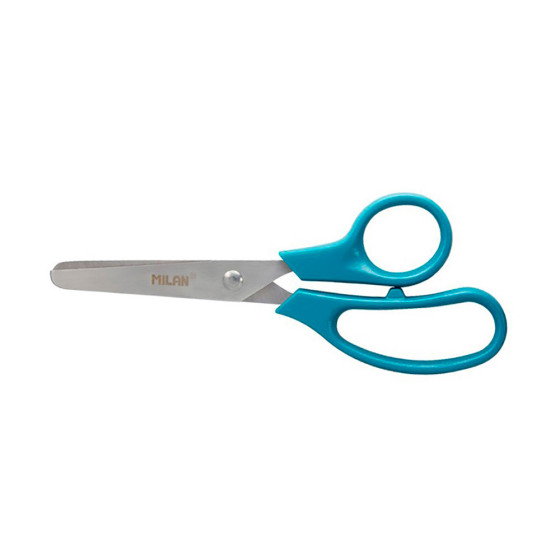 Blíster com tesouras escolares basic 13,3cm milan