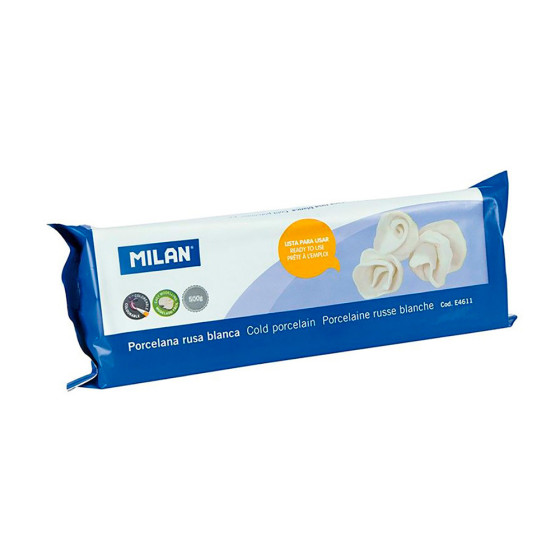 Porcelana russa branca 500g milan