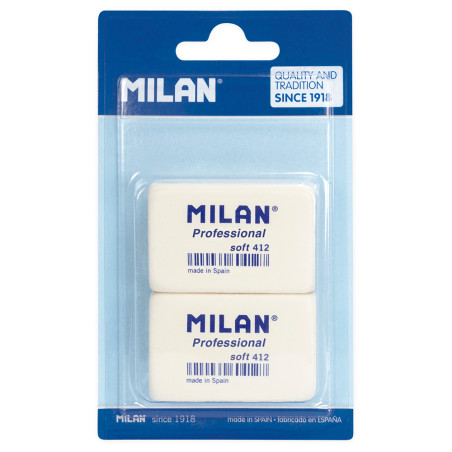 Blíster de 2 borrachas soft 412 profissional milan