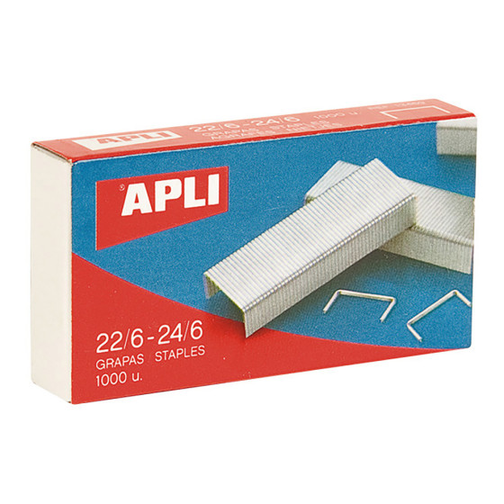 Agrafos galvanizados 22/6-24/6 aplicam para agrafadores de mesa