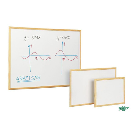 Quadro-branco com moldura de madeira 30x40cm faibo