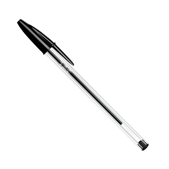 Pack 50 unid. canetas bic cristal preta