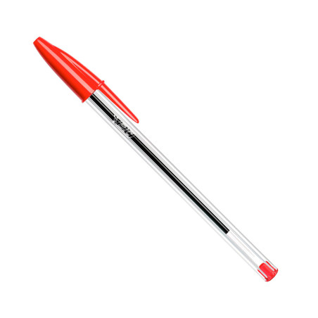 Pack 50 unid. canetas bic cristal vermelha