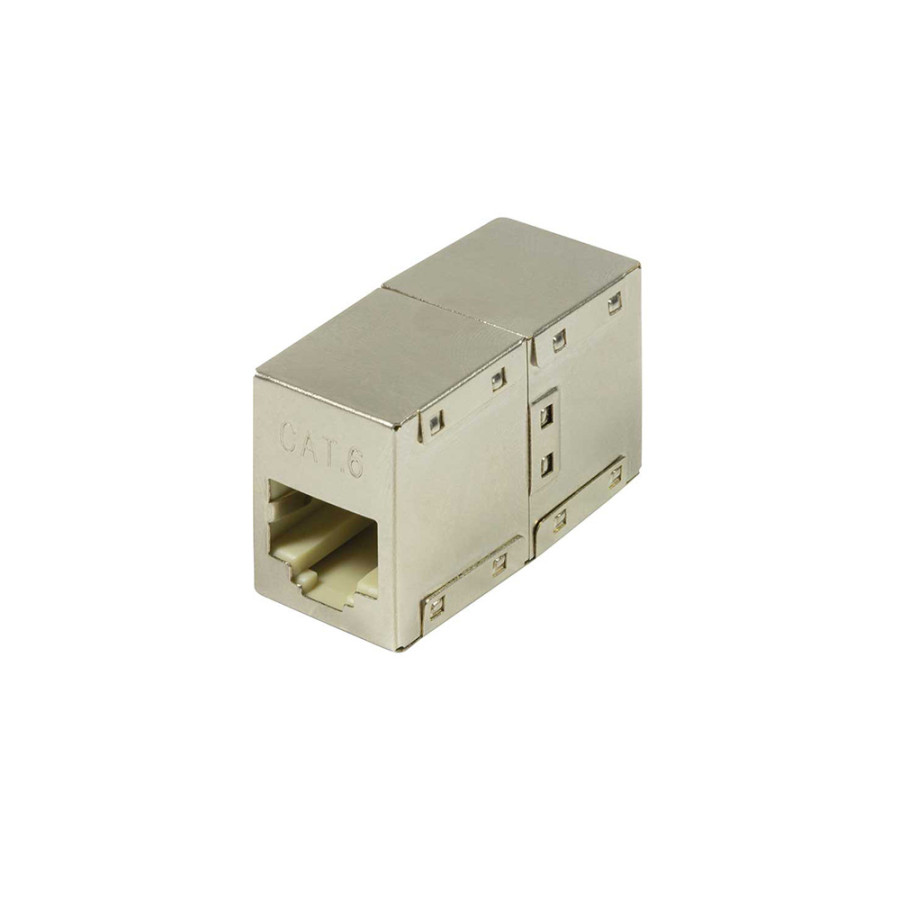 Adaptador cat.6 rj45 para empalmar dois cabos rj45 embalado