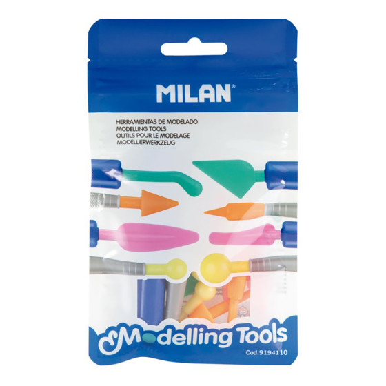 Ferramentas para modelar (2 cabos + 8 pontas) milan