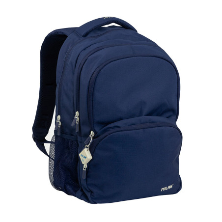 Mochila escolar com 4 fechos (25 l) serie 1918, azul marinho milan