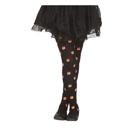 Collants de Criança Aboboras Preto / Laranja