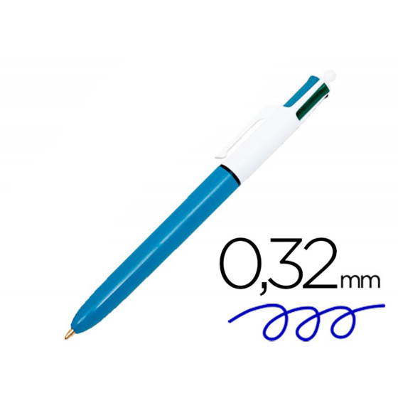 Caneta clássica de 4 cores, ponta 1 mm