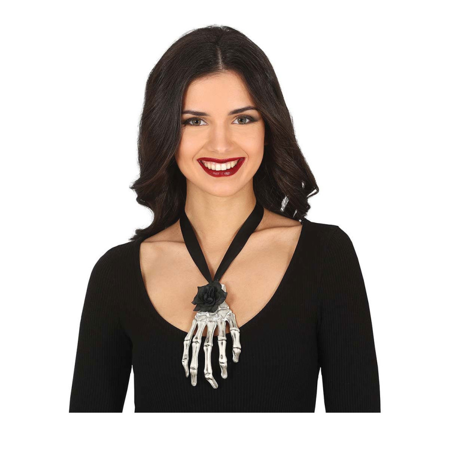 Colar Mão de Esqueleto