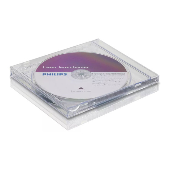 Cd produto de limpeza para lentes de reprodutores cd/dvd svc2330/10 philips
