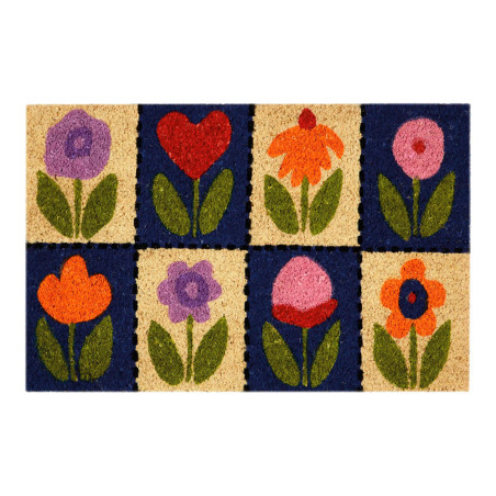 Tapete 60x40cm modelo flores