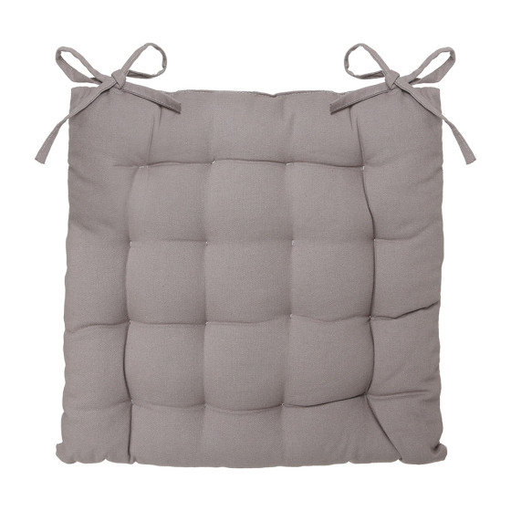 Almofada para cadeira estilo bolacha cor castanho claro 38x38cm