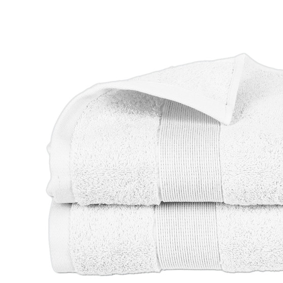 Toalha de turco 450g cor branco 70x130cm
