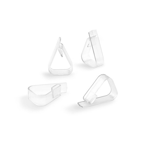 Clips para prender toalhas transparente 1190-0-000 (blister 4 unid.) inofix