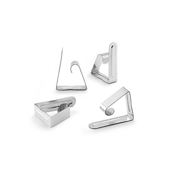 Clips para prender toalhas metalica 1194-1-000 (blister 4 unid.) inofix
