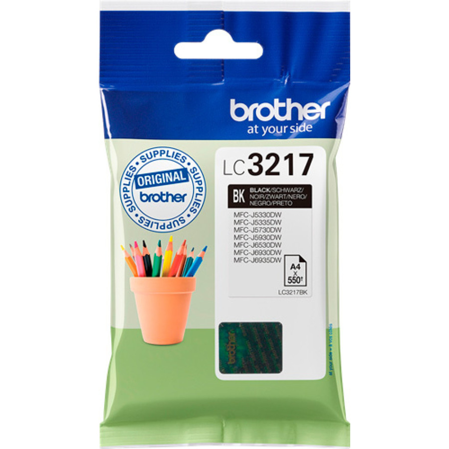 Tinteiro Brother LC3217 Preto 200 Paginas